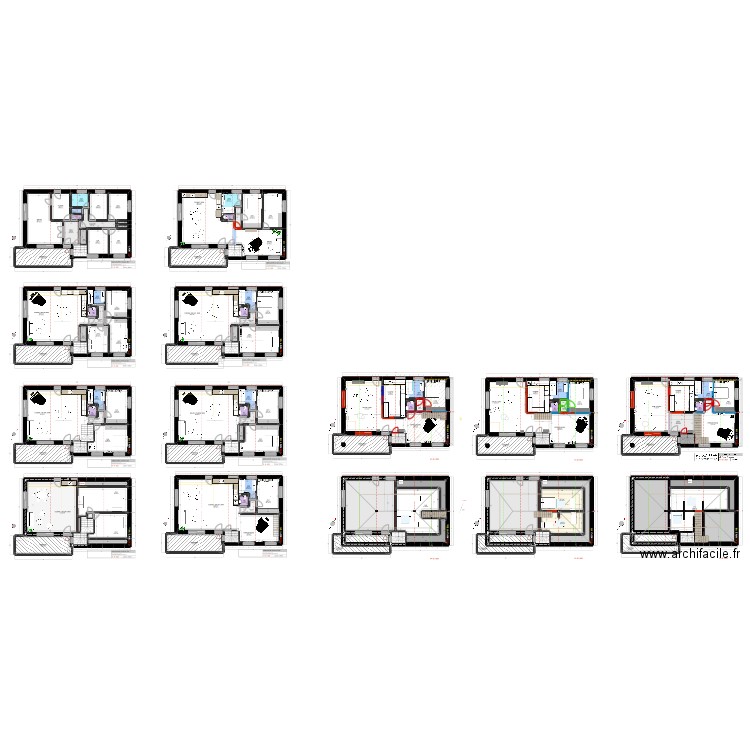 BOREL. Plan de 110 pièces et 1403 m2