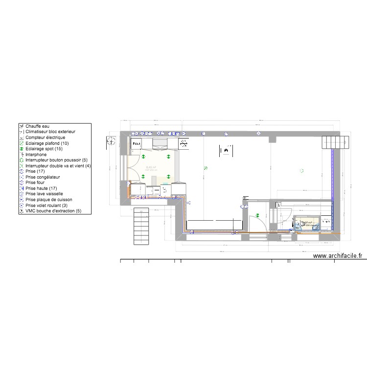 PLAN BLAISE RDC 1ER test wc. Plan de 10 pièces et 32 m2