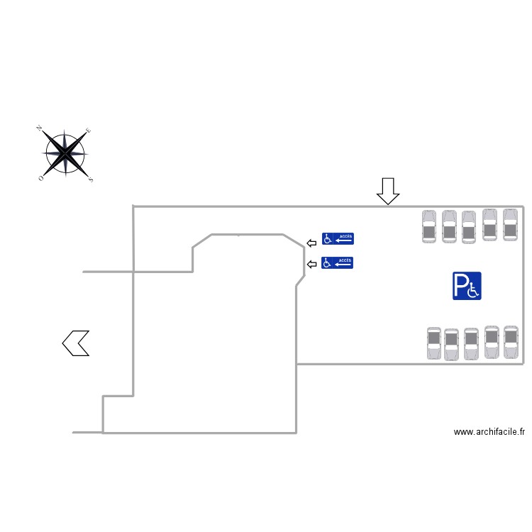 plan de masse. Plan de 0 pièce et 0 m2