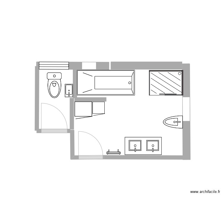 salle de bain perras4. Plan de 0 pièce et 0 m2