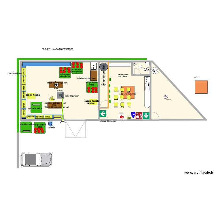 LOCAL LOCATIF 2024 atelier décorticage 7. Plan de 4 pièces et 122 m2