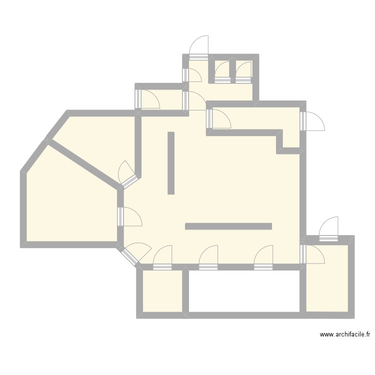 PLAN DE CUISINE. Plan de 9 pièces et 79 m2