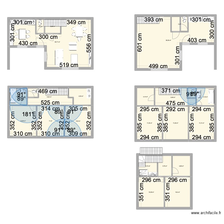 MAISON COMBLE AMENAGEABLE+TERRASSE. Plan de 30 pièces et 271 m2