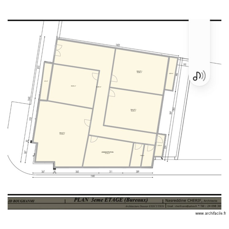 ECOLE 2. Plan de 10 pièces et 234 m2