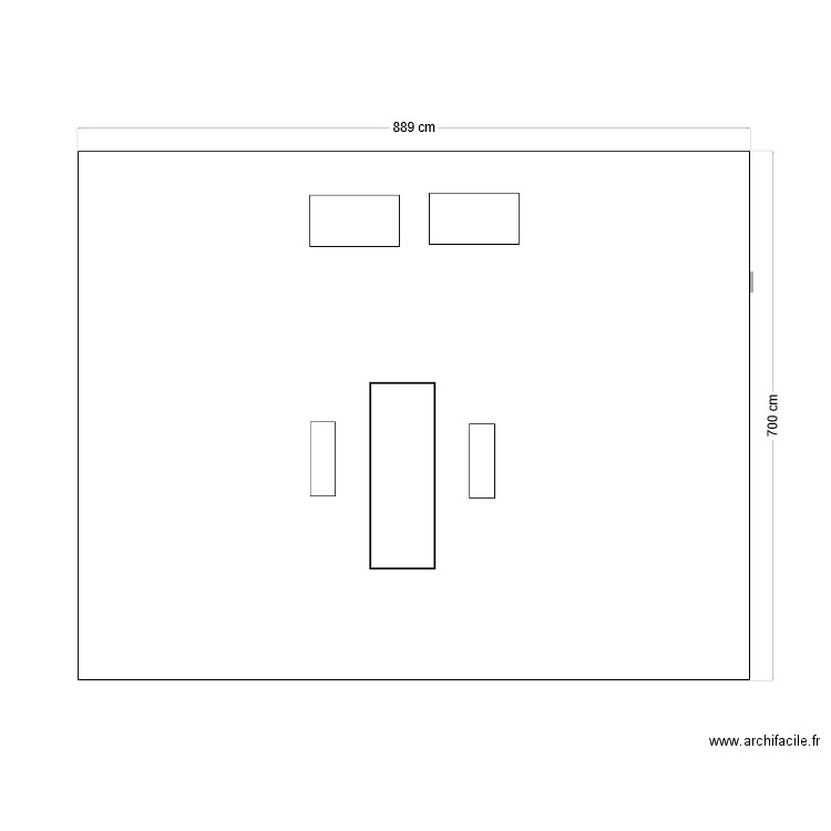 Façade coté. Plan de 0 pièce et 0 m2