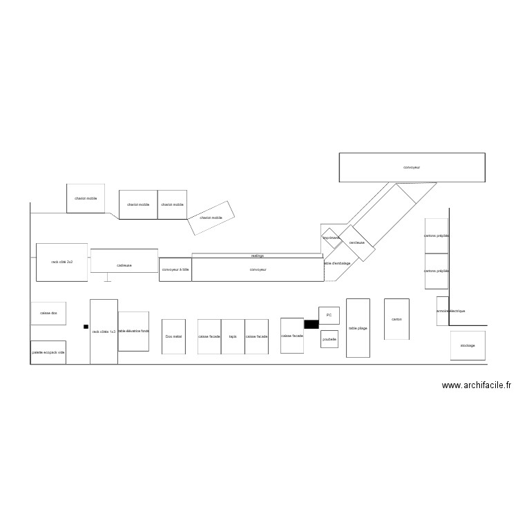 Chaine K implantation cadreuse1. Plan de 0 pièce et 0 m2