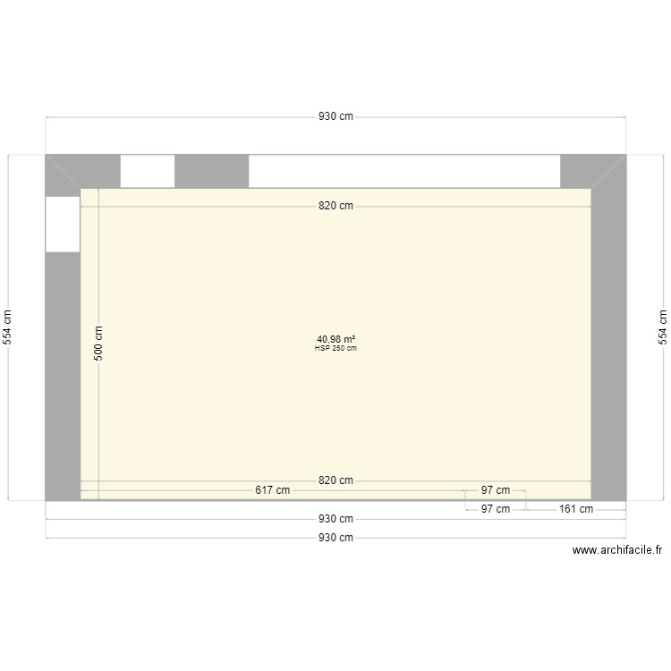 garage35. Plan de 1 pièce et 41 m2