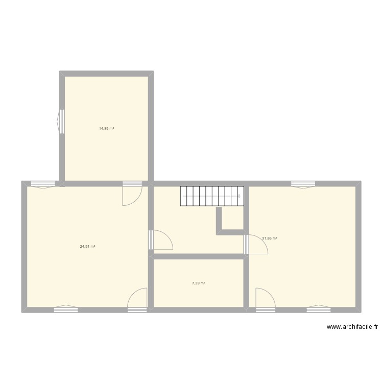 la folie origine . Plan de 4 pièces et 79 m2