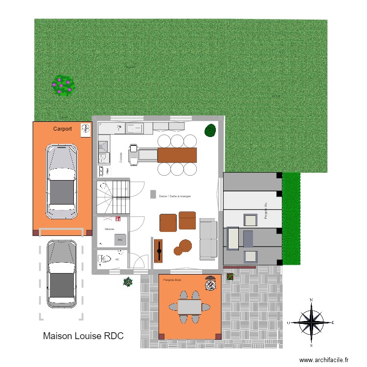 louise RDC sans AR. Plan de 0 pièce et 0 m2