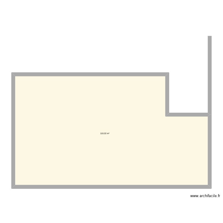 maison 1. Plan de 1 pièce et 110 m2