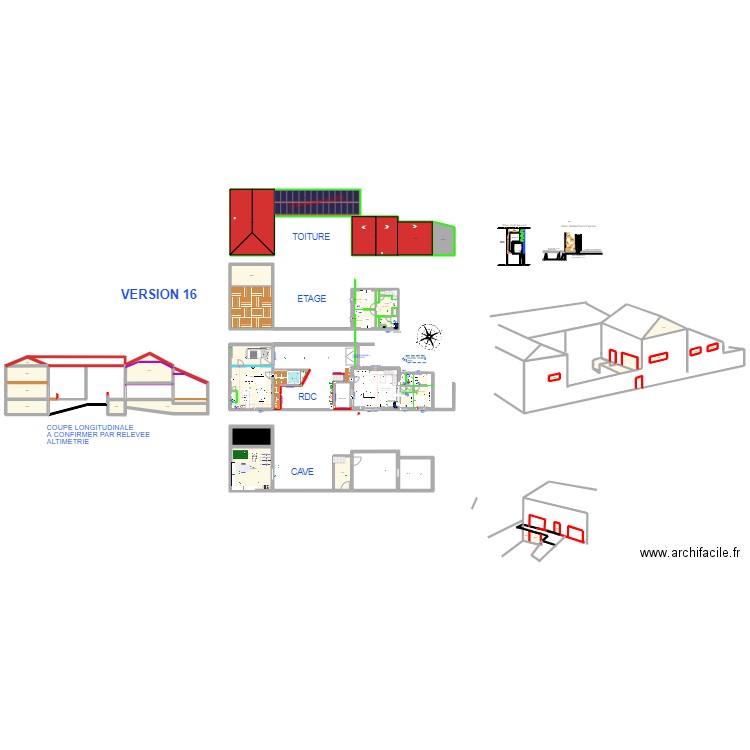 VINZIEUX RDC  V16 . Plan de 49 pièces et 755 m2