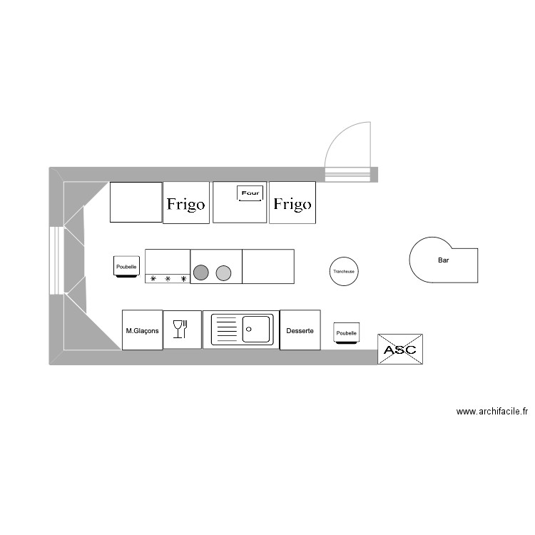 CUISINE BAR 2. Plan de 0 pièce et 0 m2