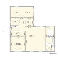 Maison en L 118m²