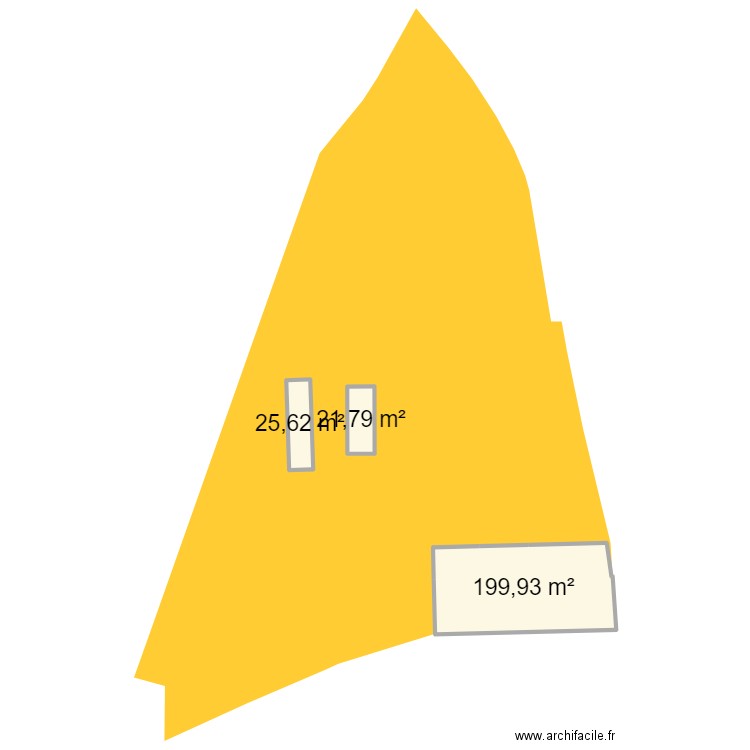 Maison du Bonheur. Plan de 3 pièces et 247 m2