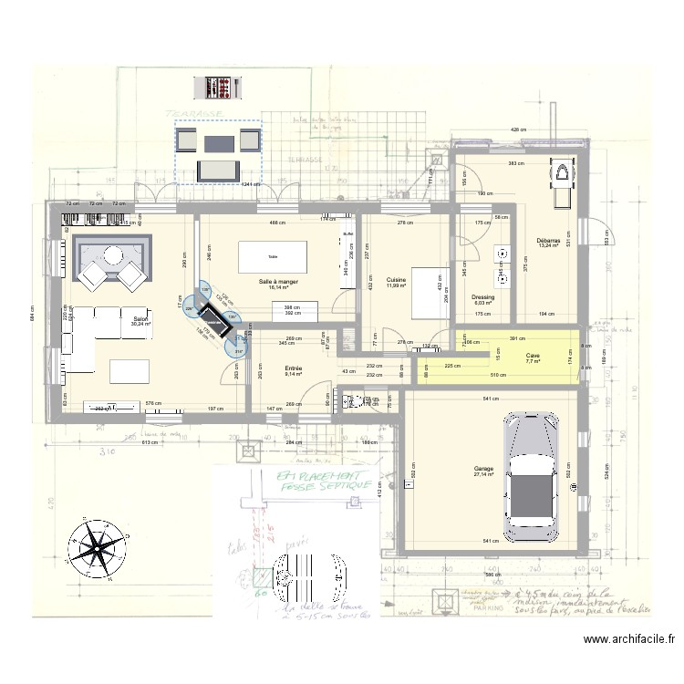 Maison-Dion-Valmont-1. Plan de 20 pièces et 223 m2