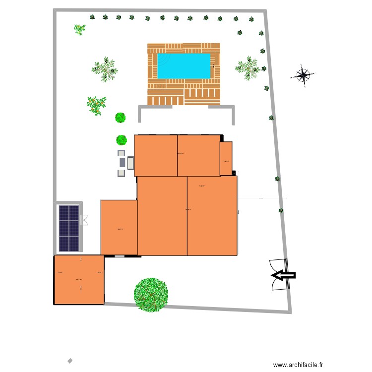 TOITURES. Plan de 6 pièces et 79 m2