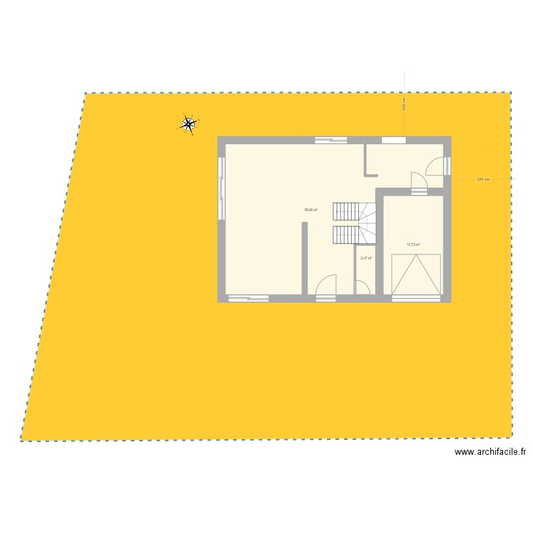 Plan Final oct 24. Plan de 3 pièces et 76 m2