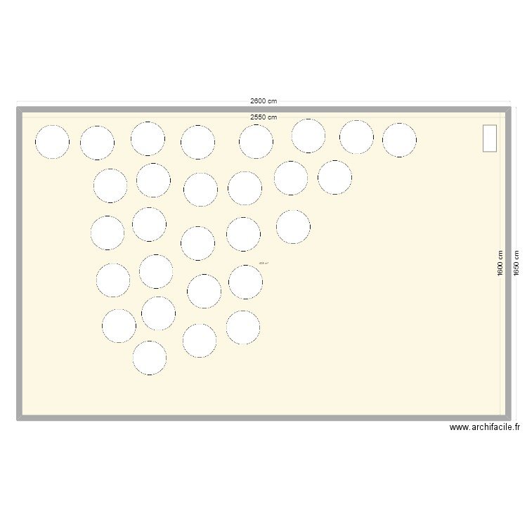 plan salle. Plan de 1 pièce et 408 m2