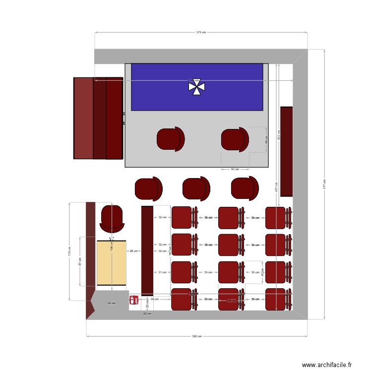 salle st Louis. Plan de 0 pièce et 0 m2