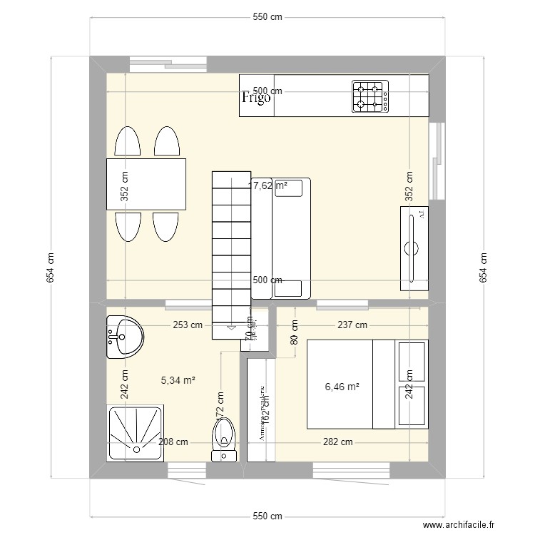 STUDIO FINAL modif herald 7. Plan de 3 pièces et 29 m2