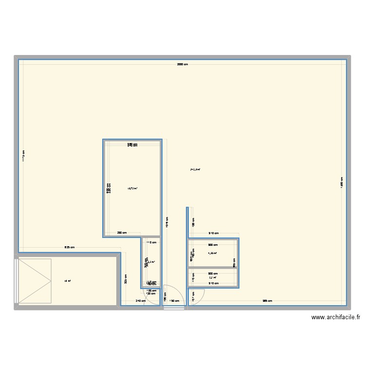 jkl. Plan de 6 pièces et 293 m2