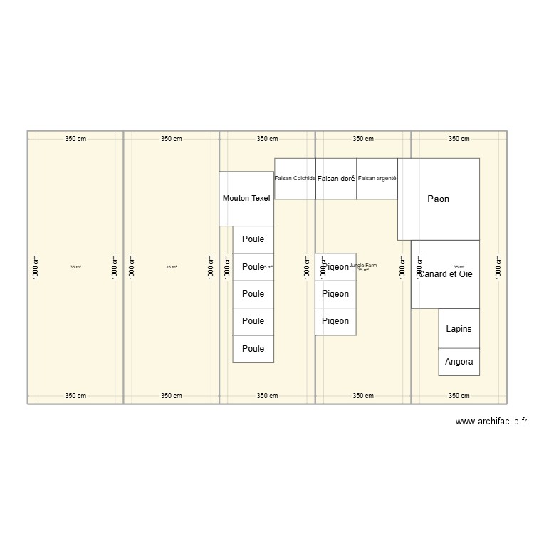 Expo FIA. Plan de 5 pièces et 175 m2