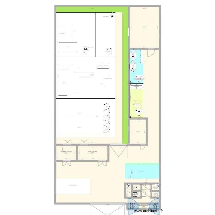 PLAN 630M2 OPEN SPACE v9. Plan de 0 pièce et 0 m2