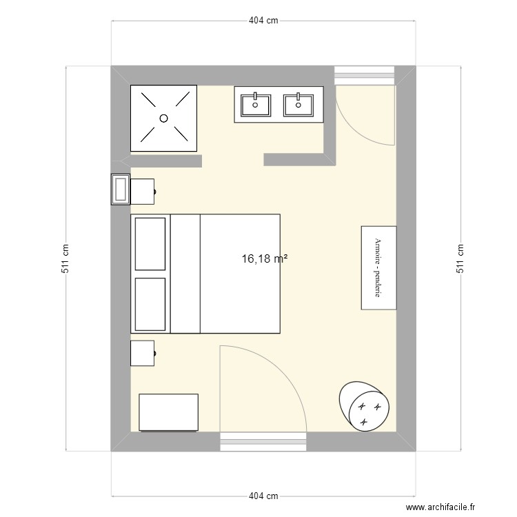 MAS SDB CH 1. Plan de 0 pièce et 0 m2