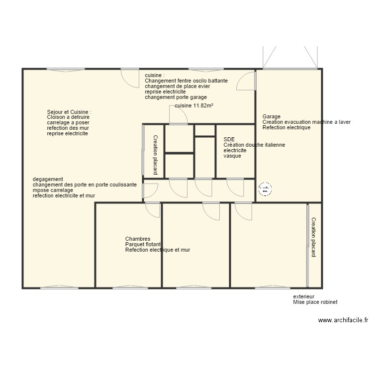 plan balizi option 1. Plan de 0 pièce et 0 m2