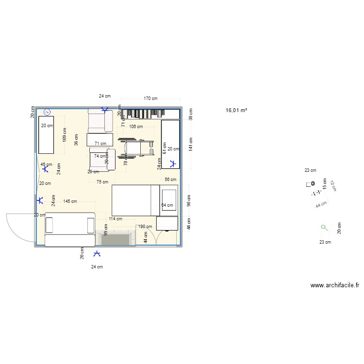 Salon B. Plan de 0 pièce et 0 m2