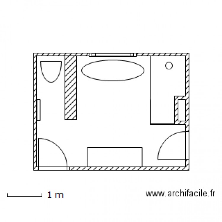 SdBain. Plan de 0 pièce et 0 m2