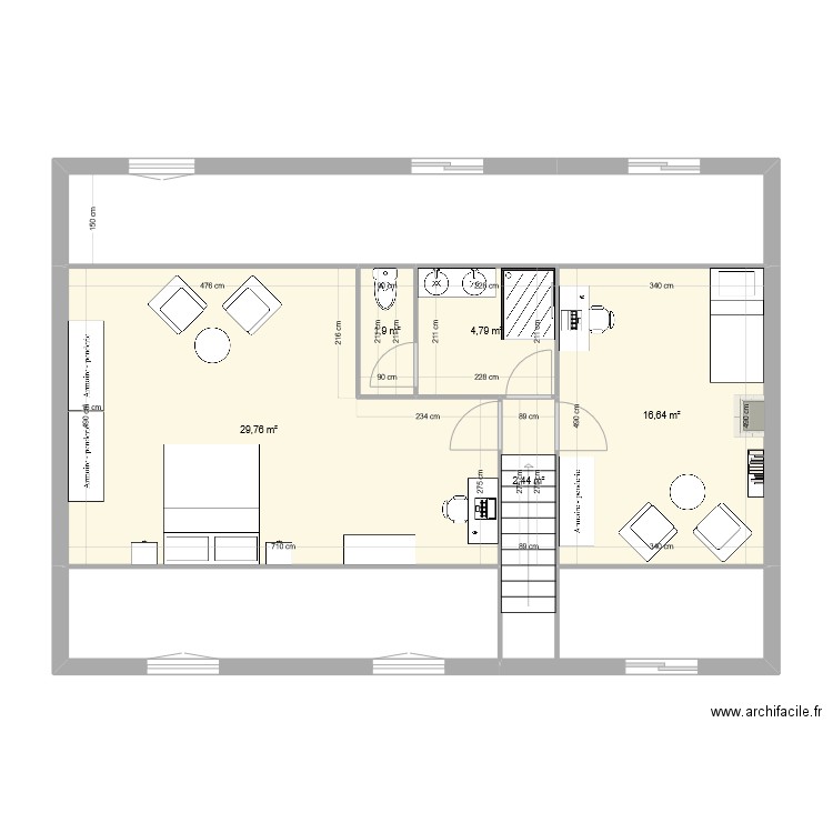 trugalle 2023 Etage Projet 3. Plan de 0 pièce et 0 m2