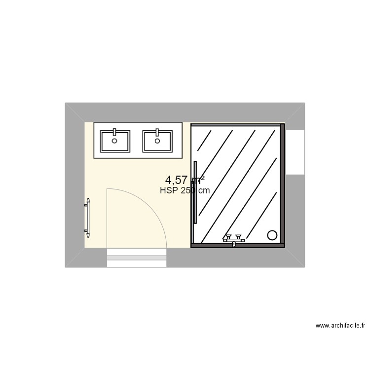 sdd - Plan 1 pièce 5 m2 dessiné par jueco