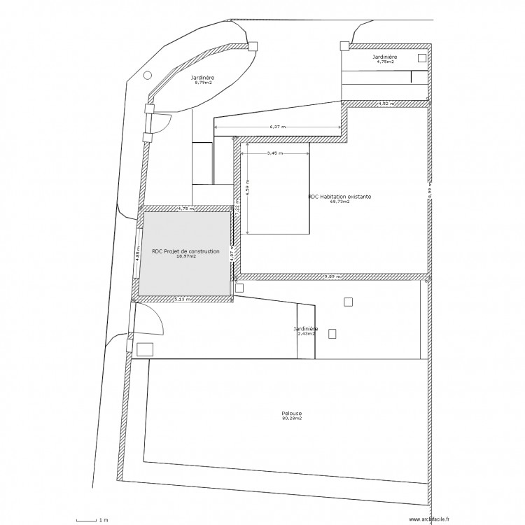  Plan de Masse DP2. Plan de 0 pièce et 0 m2