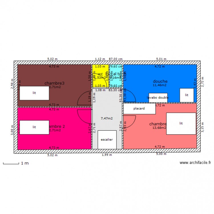 maison  3. Plan de 0 pièce et 0 m2