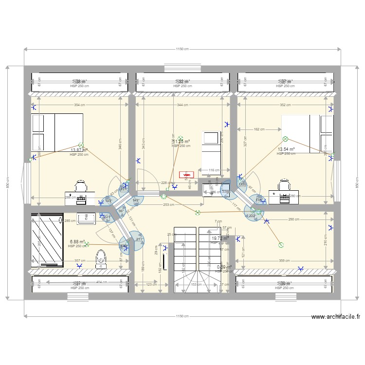 Combles ok elec. Plan de 0 pièce et 0 m2