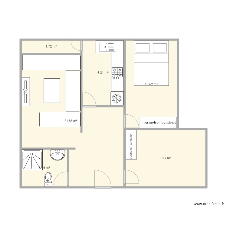 maison mobile. Plan de 0 pièce et 0 m2