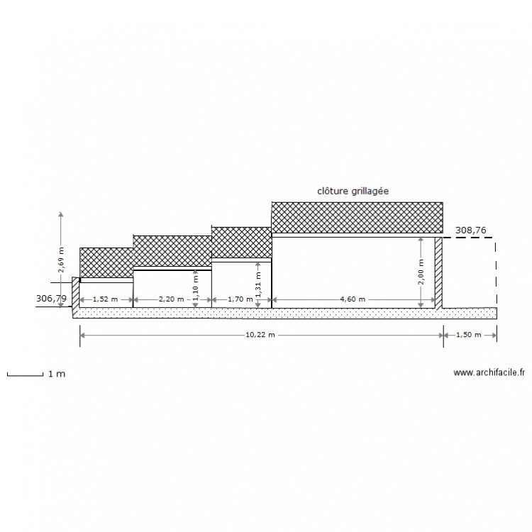 PIECE No3    ELEVATION. Plan de 0 pièce et 0 m2