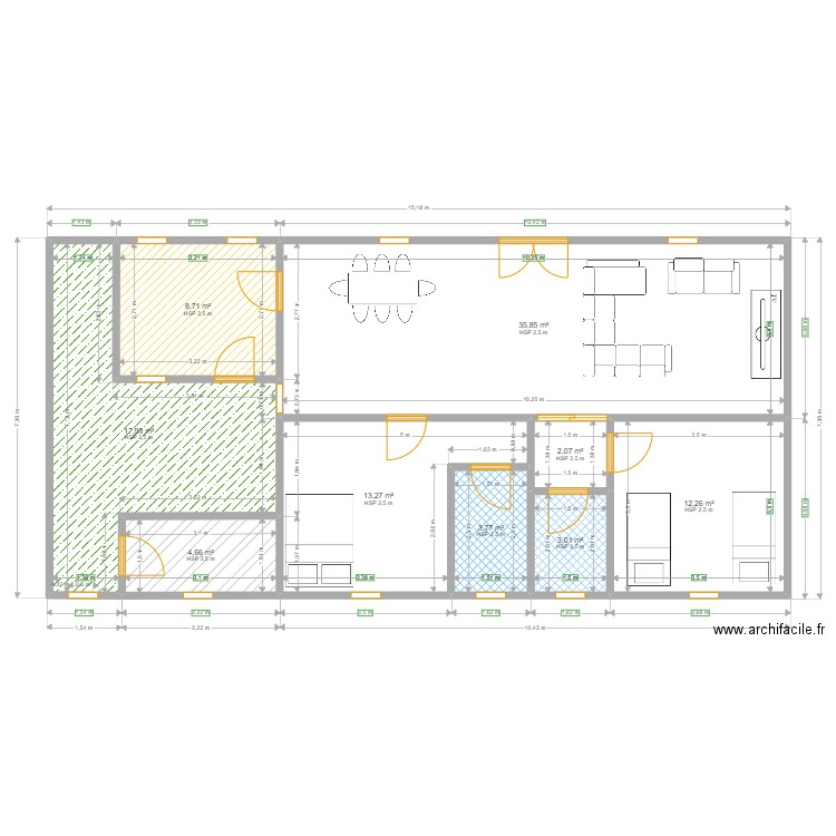 elkok. Plan de 0 pièce et 0 m2