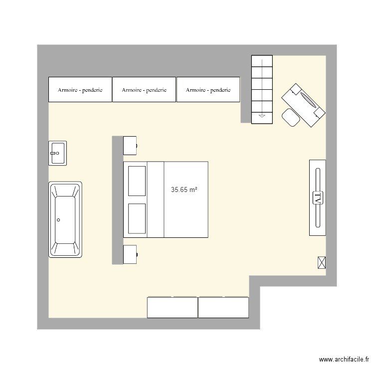 Mezzanine. Plan de 0 pièce et 0 m2