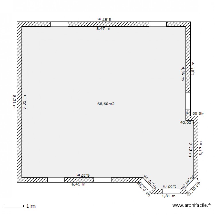 PLAN VIDE. Plan de 0 pièce et 0 m2