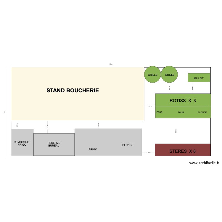 Marche noel Boucherie. Plan de 0 pièce et 0 m2