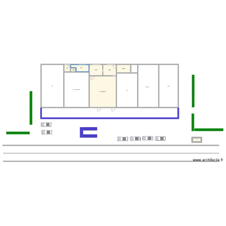 plan léon blum. Plan de 14 pièces et 773 m2