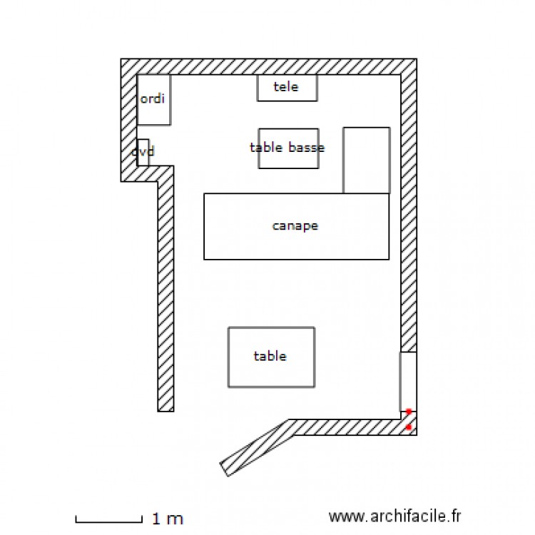 canape1. Plan de 0 pièce et 0 m2