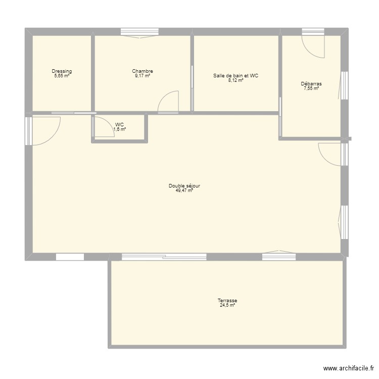 Maison Tarendol vide 85 m² surface pièces. Plan de 0 pièce et 0 m2