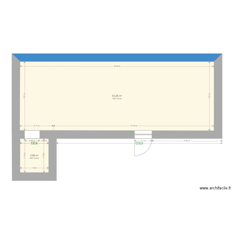 DIMENSIONS CAVE . Plan de 0 pièce et 0 m2