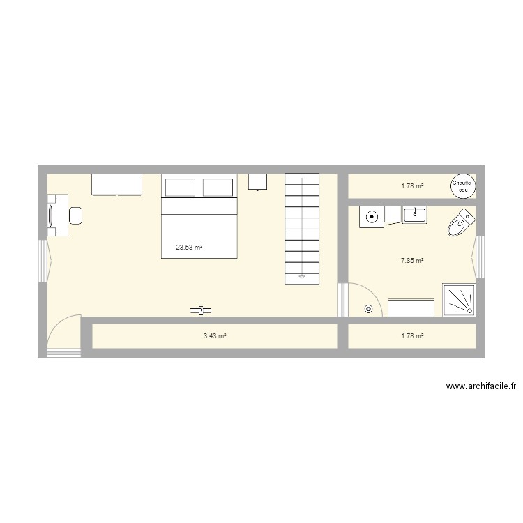 CHAMBRE PAVILLON. Plan de 0 pièce et 0 m2