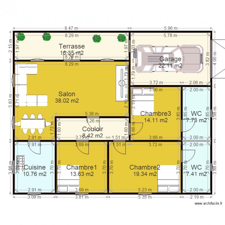 plan Gounde 2. Plan de 0 pièce et 0 m2