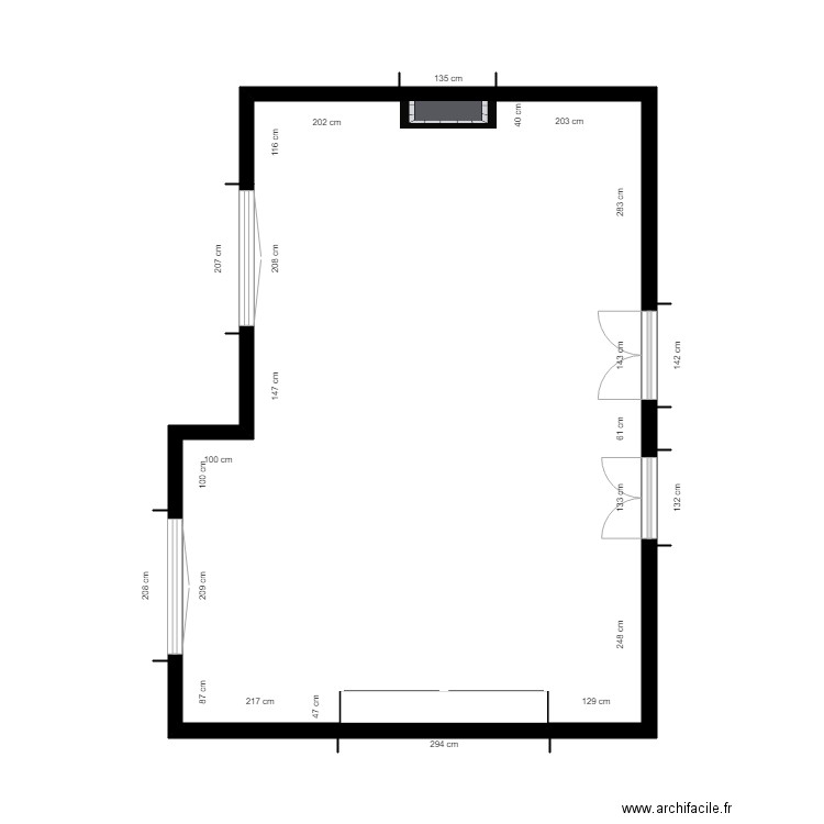 Cotations Salon. Plan de 0 pièce et 0 m2