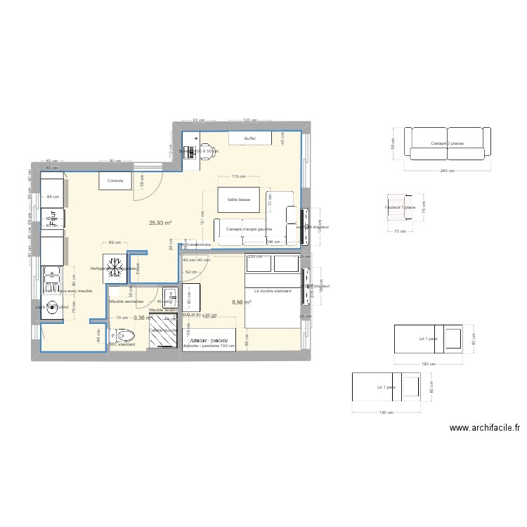 Ma'ale Hasson 150/8. Plan de 3 pièces et 38 m2